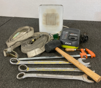 RYOBI Battery Charger, Heater, Ratchet Straps, And More