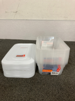 (13) Storage Boxes With Lids