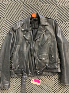 Custom Made Leather coat- Size: Medium