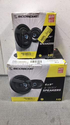 (2) Scosche 4-Way Speakers