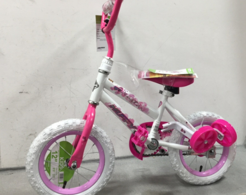 Pink and White Kids Bike