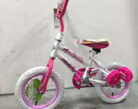 Pink and White Kids Bike