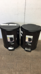 (2) 14gal Step Trash Cans