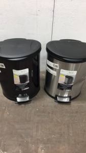 (2) 14gal Step Trash Cans