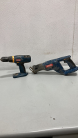 (1) Ryobi Power Drill (1) Ryobi Power Saw