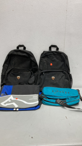 (2) Ariat Backpack (1) Pferd Advance Brush Sholder Bag (1) Izod Small Golf Bag