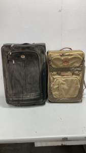 (1) Swistech Luggage (1) Eddie Bauer Luggage