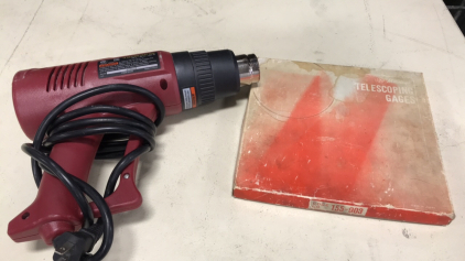 Chicago Electric Heat Gun and Telescoping Gages