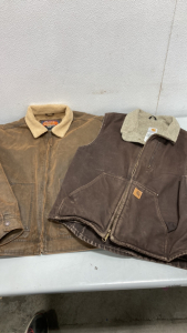 (1)Cripple Creek Work Jacket (1) Carhartt Work Vest