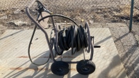 Four Wheel Hose Reel w/ (3) Hoses