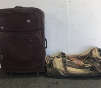 (1) Eddie Bauer Luggage (1) American Tourister Luggage