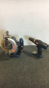 (1) Ryobi Saw (1) Ryobi Drill