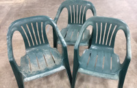 (3) Plastic Chairs