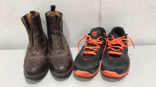 Ariat Leather Boots Size 9, Nike Training Flex Supreme Shoes Size 9-1/2