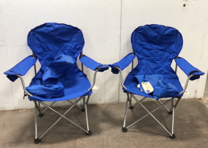 (2) Versalite Folding Arm Chairs