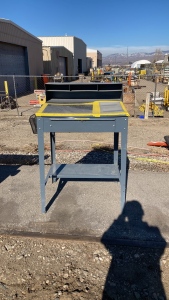 Metal workbench with drawer