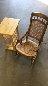 Twead Rocking Chair and Side Table