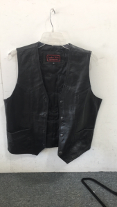 Leather World Vest, Small