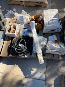 Pallet of Various Plumbing Supplies, Piping, Fitting, Fixtures, tubing