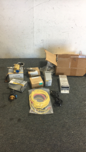 Box of Plumbing And Electrical Components