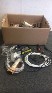 Box Of Charging Cords, Connectors , Adapters