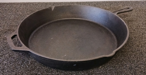 15" Diameter Cast-Iron Pan