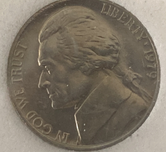 1979 Jefferson Five Cent Coin