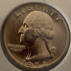 1972-P Washington Quarter Dollar