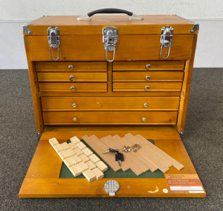 Windsor Design 8 Drawer Wood Tool Chest 20&rdquo;x 10&rdquo;x 15&rdquo;
