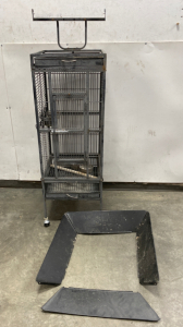 Rolling Bird Cage 18”x 18”x 60”