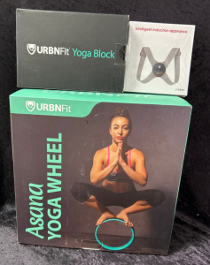 Yoga Wheel, Yoga Block & Posture Correcting Apparatus