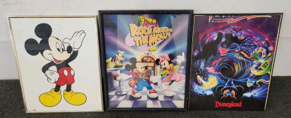 (3) Mickey Mouse Picture Decor