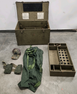 Military Equipment Trunk W/ Supplies