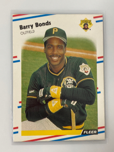 1988 Fleer 322 Outfield Barry Bonds Baseball Card