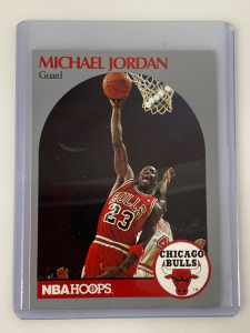 1990 NBA Hoops Chicago Bulls Michael Jordan Basketball Card