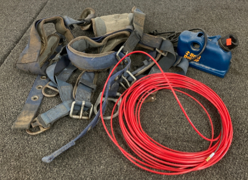 Drill Doctor, Nylon Fish Tap, And Work Harness