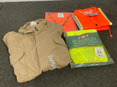 (5) Work Jumpers And Hi-Vis Workware