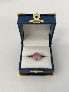 Size 6 Ring with Pink Stone