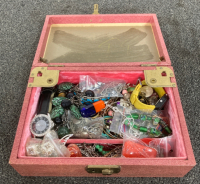 Assortment Of Jewelry With Box