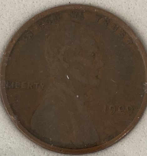 Scarce 1909 VBD US Lincoln Wheat Back Penny