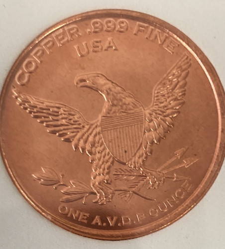 US Army Copper Round