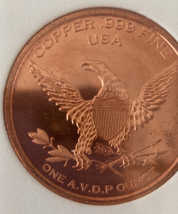 Afghanistan War Veteran Copper Round