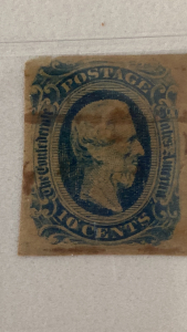 1863 Confederate States Of America #CSA 11, 10 Cent Postage Stamp