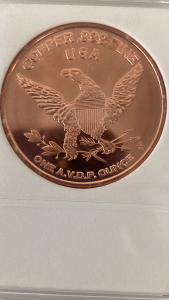 Military Order Of The Purple Heart Copper Round