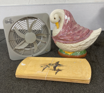 Fan, Cookie Jar, And More