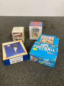 Grants Shot Glasses, Clear Baseball Holder, Sport Cards, and Barry Bonds Collectible