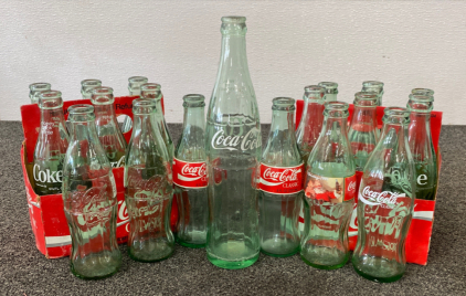 Assorted Vintage Coca Cola Bottles