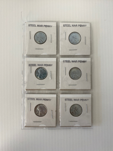 (6) Steel War Pennies