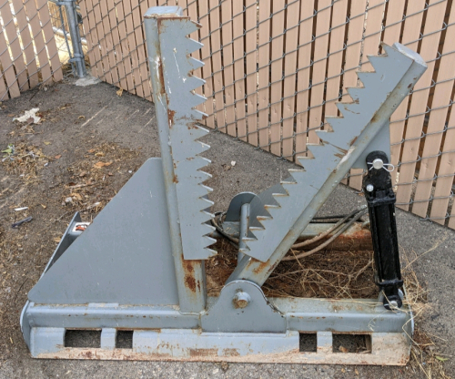 Skid-Steer Tree Puller Attachment