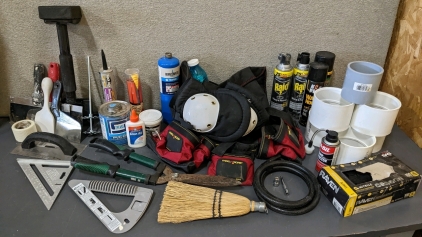 Assorted Tools, Supplies, More